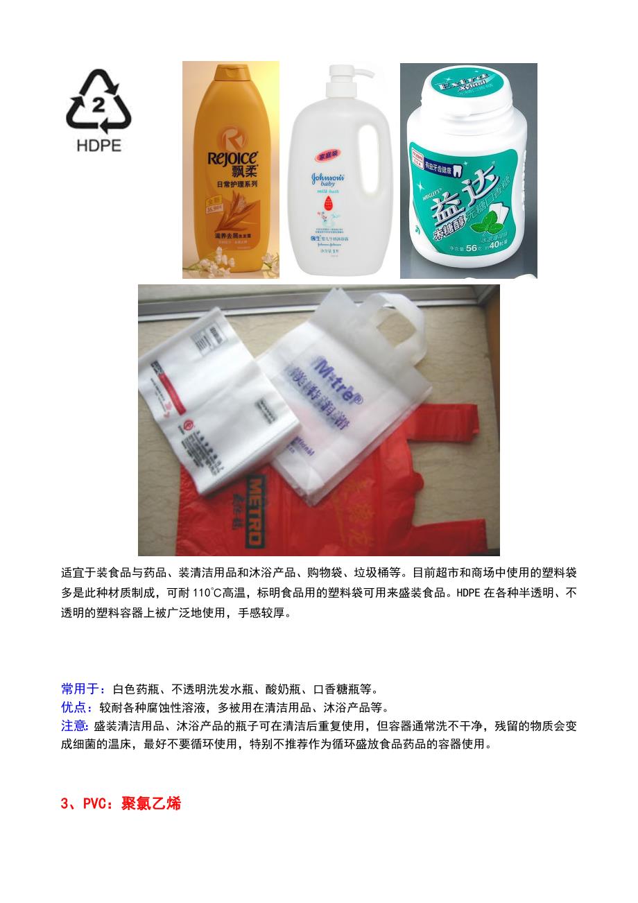 塑料制品的分类与归属